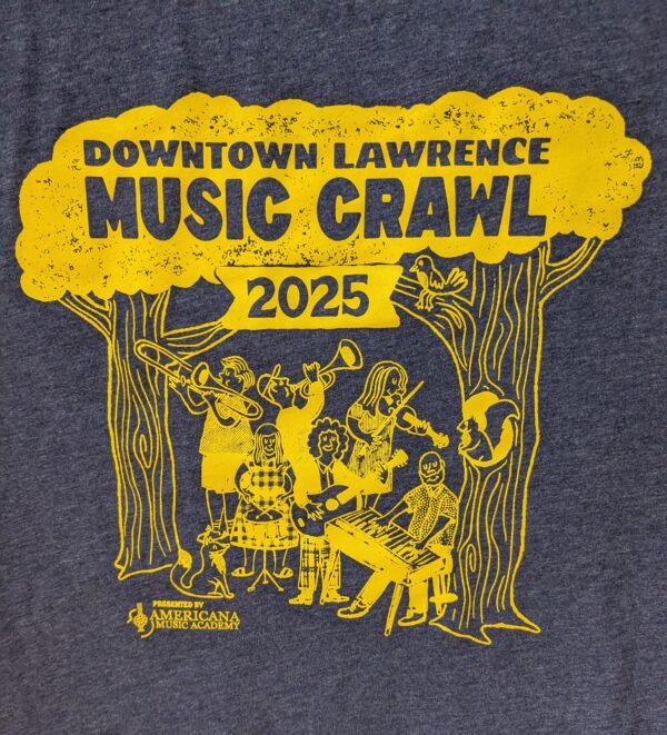 2025 Downtown Lawrence Music Crawl t-shirt